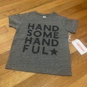 Toddler Boy Gray T-Shirt - Handsome Handful